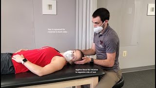 Manual Muscle Test for Cervical Rotation [upl. by Derriey]