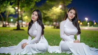 VIDEO 4K  VIETNAMESE WOMEN WEAR TRADITIONAL AO DAI  AO DAI VNG [upl. by Eelasor]