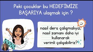 ETKİLİ VE VERİMLİ DERS ÇALIŞMA TEKNİKLERİ [upl. by Carlee]