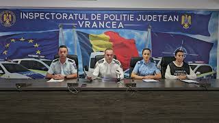 Conf de presă IPJIJJAg Antidrog Vrancea pe tema activităților începutului de an școlar 10092024 [upl. by Tem543]