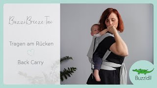 BuzziBreeze Tai  Rückentrage  Back Carry  Buzzidil Mei Tai Sommertrage  Summer Baby Carrier [upl. by Goldfarb]