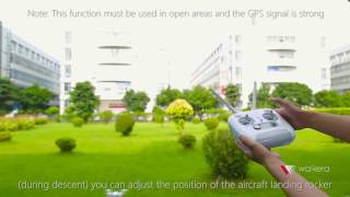 Walkera Aibao AR Game Drone Operation VideoOne Key to Land [upl. by Alfi]