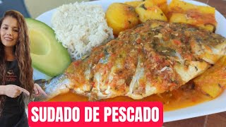 Cómo hacer un SUDADO DE PESCADO🐠 COLOMBIANO A LA CRIOLLA 🍅🥑 [upl. by Neile460]