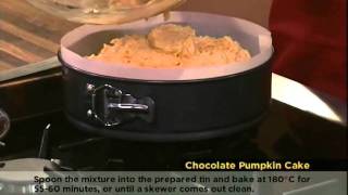 eXpresso Recipes Sasko Chocolate Pumpkin Cakemov [upl. by Ehtnax]