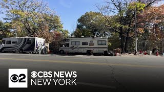 Bronx street lined with abandoned vehicles RVs [upl. by Inele196]