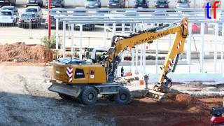 Liebherr A920 mit Böschungslöffel Fa Leonhard Weiss Germany 2014 [upl. by Anivahs]