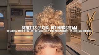 🪷BENEFITS OF CURL DEFINING CREAM🪷 [upl. by Eetse]