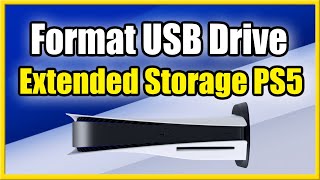 How to Format External Hard Drive as Extended Storage on PS5 Fast Method [upl. by Norraa]