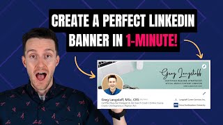 How to Create the Perfect LinkedIn Banner in 1 Minute example [upl. by Aveline]