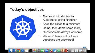 Rancher Kubernetes Training  December 2017 [upl. by Neill]