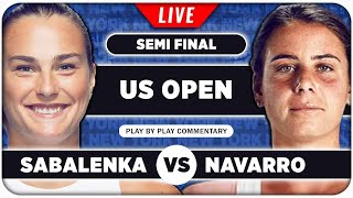 SABALENKA vs NAVARRO ● US Open 2024 Semifinal ● LIVE Tennis Play by Play Stream [upl. by Oninotna]