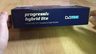 Edision progressiv hybrid lite DVBCT digital KabelTerrestrischer Receiver unboxing und Anleitung [upl. by Ysak522]