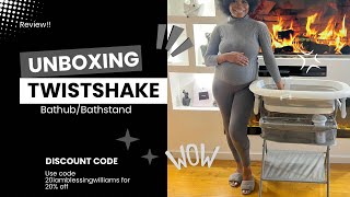 TWISTSHAKE baby Bathub and Bathshand unboxing review reasons to buy it iamblessingwilliams [upl. by Kcirad]