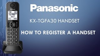 Panasonic  Telephones  Function  How to register a handset Models listed in Description [upl. by Caldwell381]