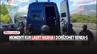 I rrethuar nga forcat e policisë greke dhe shqiptare momenti kur Laert Haxhia i dorëzohet RENEAs [upl. by Midan]