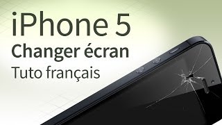 Tutoriel iPhone 5 changer écran LCD  vitre LCD démontage  rémontage français [upl. by Aihset983]