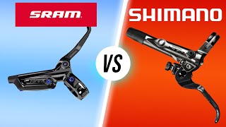 Cuál es la DIFERENCIA entre los frenos SHIMANO y SRAM Todo lo que debes saber [upl. by Mast920]