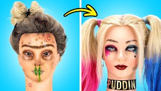 CRAZY DOLL MAKEOVER 😱 Best Doll Crafts [upl. by Dorsy]