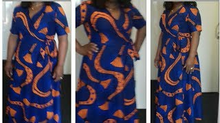 How to Make Maxi Wrap Dress Part 1 [upl. by Barris]