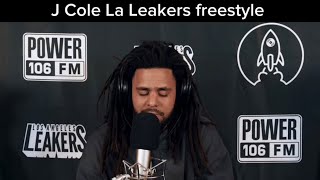 J Cole Freestyle LA Leakers Remix [upl. by Araihc]