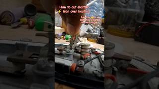 How to work electric ⚡ iron thermostat automatic cut off and on🤔😱🤔 [upl. by Arot]