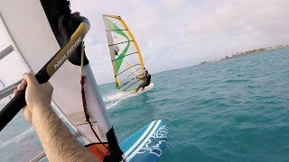 Bermuda Windsurfing  Starboard Isonic 117 Second Session [upl. by Ahsiekal546]