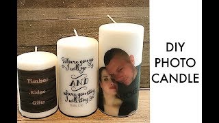 DIY Photo Candle [upl. by Kcered]