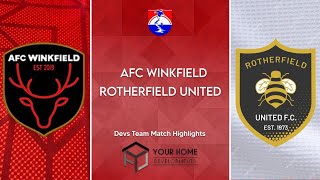 AFC Winkfield Devs 41 Rotherfield United [upl. by Innek]