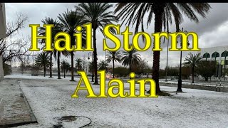 Hail Storm in AL Ain Heavy rain in Abu Dhabi Hail Storm in Alain AbuDhabi UAE Emirates [upl. by Lunseth]