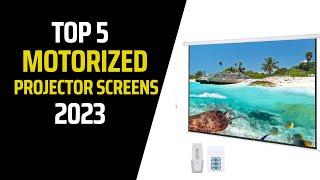 ✅ BEST 5 Motorized Projector Screens of 2023 [upl. by Kenwood43]