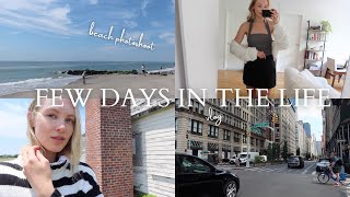 photoshoot on the beach shopping in SoHo new summer outfits amp homemade crème brûlée  nyc vlog [upl. by Ytissahc]