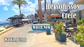 A Mesmerizing Walking Tour of Hersonissos Crete  City Driver Tours [upl. by Merry823]