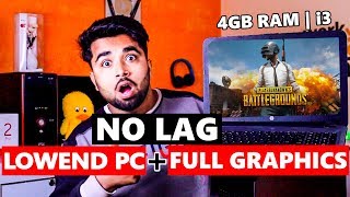 PUBG Mobile on LOW End PC  4 GB RAM 😍 NO LAG  Full Graphics  Best Method [upl. by Nakhsa]