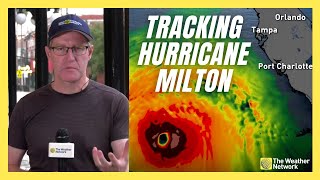 Tracking Hurricane Miltons Impending Impact Just Hours Ahead of Landfall [upl. by Ecyal]