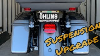 OHLINS x SCREAMIN EAGLE suspension for a 2021 Harley Davidson bagger [upl. by Mose]