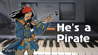 Hes a Pirate Piano Easy Tutorial with Notes henrydenny [upl. by Silrac79]