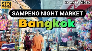 4K HDR  Wholesale and Cheapest Night Market  Sampeng Night Market Bangkok [upl. by Ramuk]