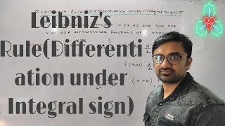 Leibnizs RuleDifferentiation under Integral sign [upl. by Aneehs]