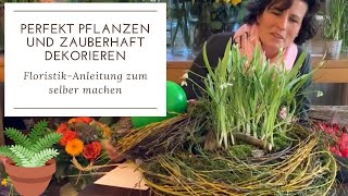 DEKOTIPPS FÜR FRÜHLINGSPFLANZEN FloristikAnleitung zum selber machen Geschenkidee Blumendeko [upl. by Templa571]