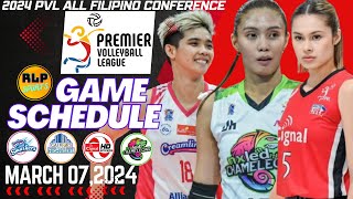 CREAMLINE COOL SMASHERS GOES 30 LEADGAME SCHEDULE PVL 2024 MARCH 072024RLP SPORTS [upl. by Eisej]