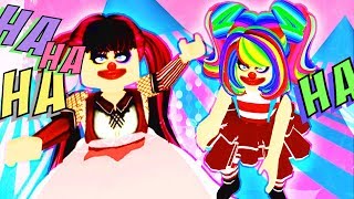 WHEN CLOWN PRINCESSES ATTACK New Halloween Outifts amp MakeUp Royale High w Ashleyosity [upl. by Kinna]