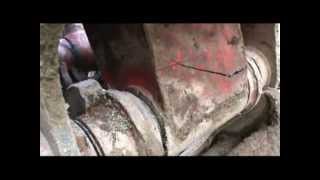 Welding repair to broken excavator [upl. by Nodnarb]