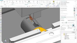 NX trochoidal milling 4 axis simultaneous [upl. by Neal]