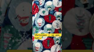 Christmas 🎅 fabric aa gya hah 😱shorts viral trending youtubeshorts [upl. by Eicyac482]