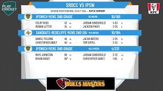 SandgateRedcliffe Mens 2nd Grade v Ipswich Mens 2nd Grade [upl. by Aerdnat]