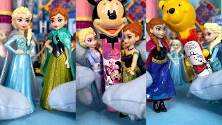 DISNEY PRINCESS Frozen Elsa and Anna  Let it Go  Jack World funny video😂Disney Best TikTok😂 [upl. by Nilesoj]