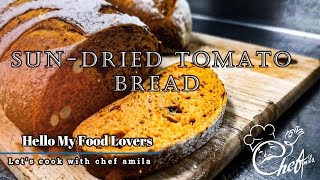 SUN DRIED TOMATO BREAD  Homemade easy recipe italian europe chefamila [upl. by Hank]