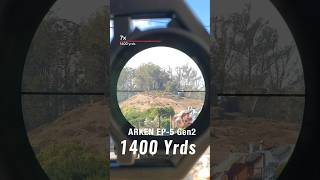 1400 yards with the Arken EP5 735x56 sniper pewpew [upl. by Iaoh]