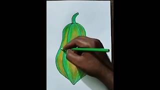 Papaya drawing 🍋 painting art foryou shorts draw easydrawing tranding [upl. by Eyssej]