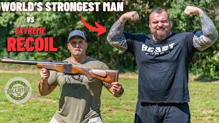 World’s Strongest Man vs World’s Strongest Recoil  ft Eddie Hall [upl. by Akirdnwahs]